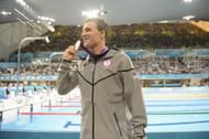Ryan Lochte with his 4x100m gold medal on the first day of the 2012 London Oympic Games (Image via: Getty Images)